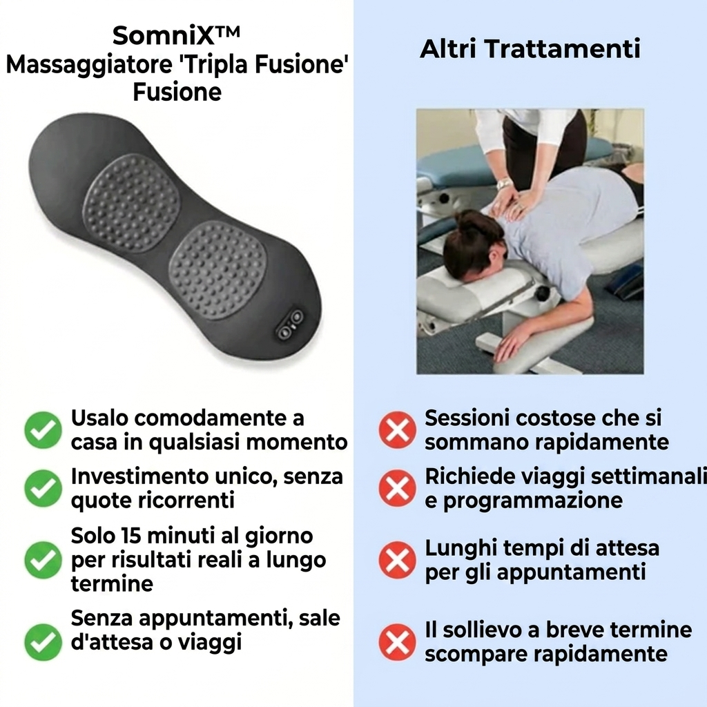 SomniX™ Pro — Massaggiatore Terapeutico Tripla Fusione